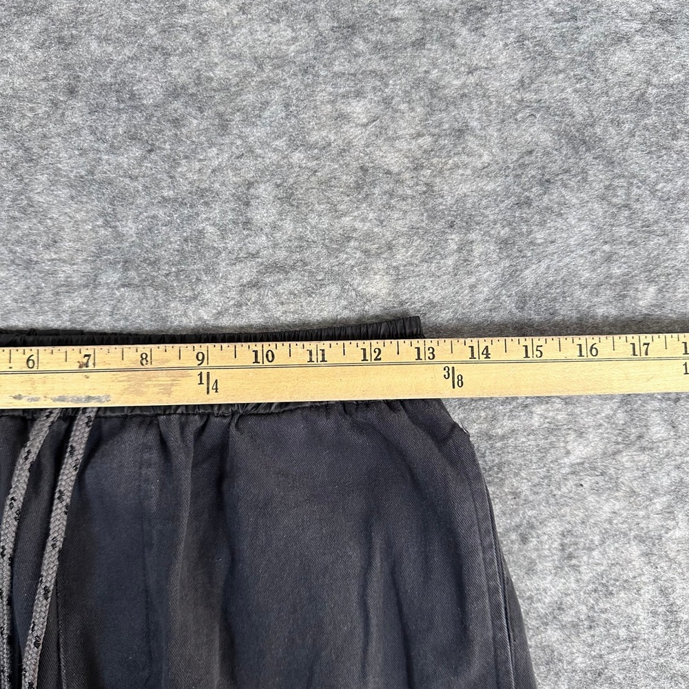 Richie Le Cargo Pants Mens Medium Black Ankle Zip Drawstring‎ Streetwear - Picture 8 of 8